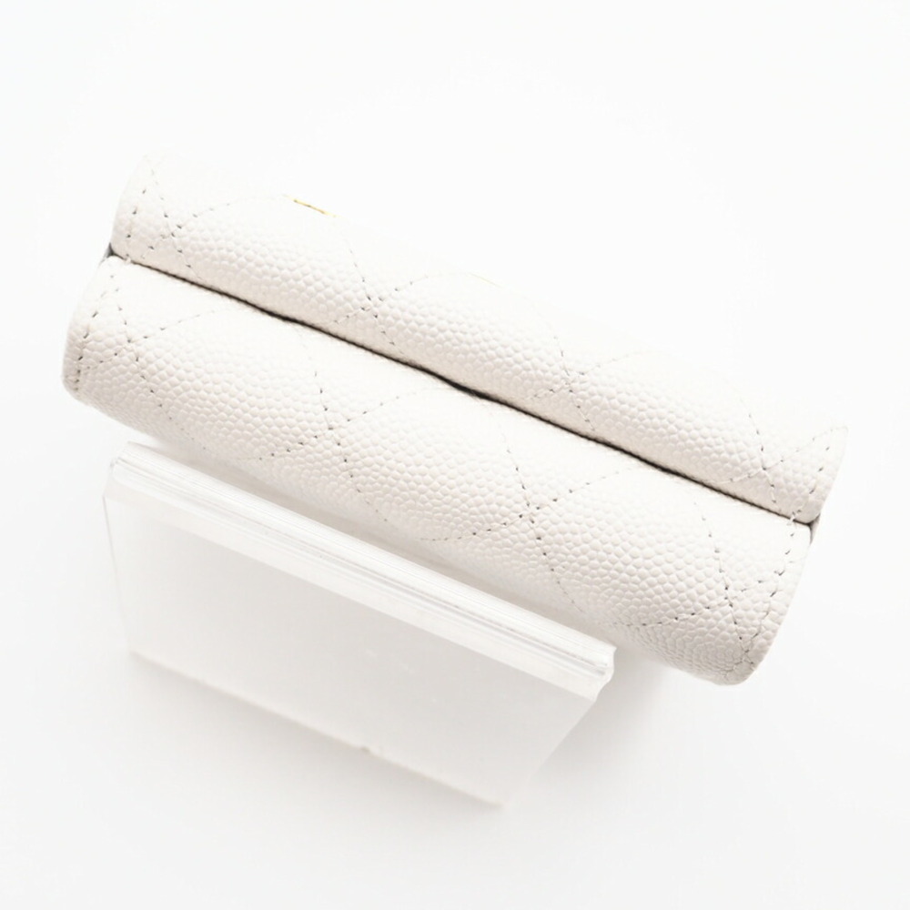 CHANEL White Caviar Leather Wallet - Picture 5 of 13